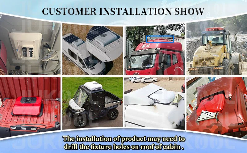 Application of 12 volt truck ac